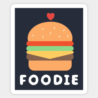 Cute and adorable foodie burger Sticker